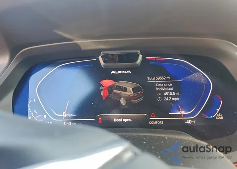 2021 BMW X7 Alpina Xb7 z USA, uszkodzony, nr VIN 5UXCX6C15M9G45505